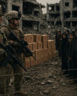 صورة مولدة بالذكاء الإصطناعي للتدليل على الخطة الأمريكية الجديدة